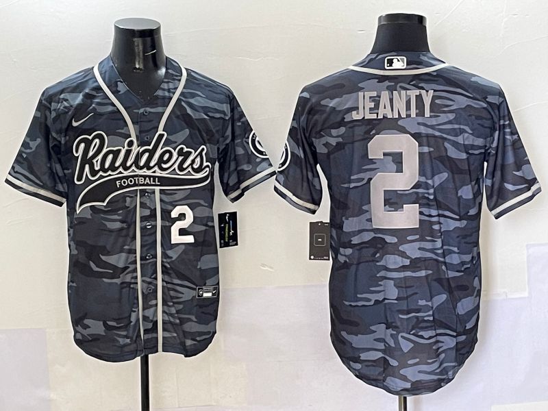 Men 2025 Oakland Raiders #2 Jeanty Camo Joint Name Nike Limited NFL Jersey style 3->oakland raiders->NFL Jersey